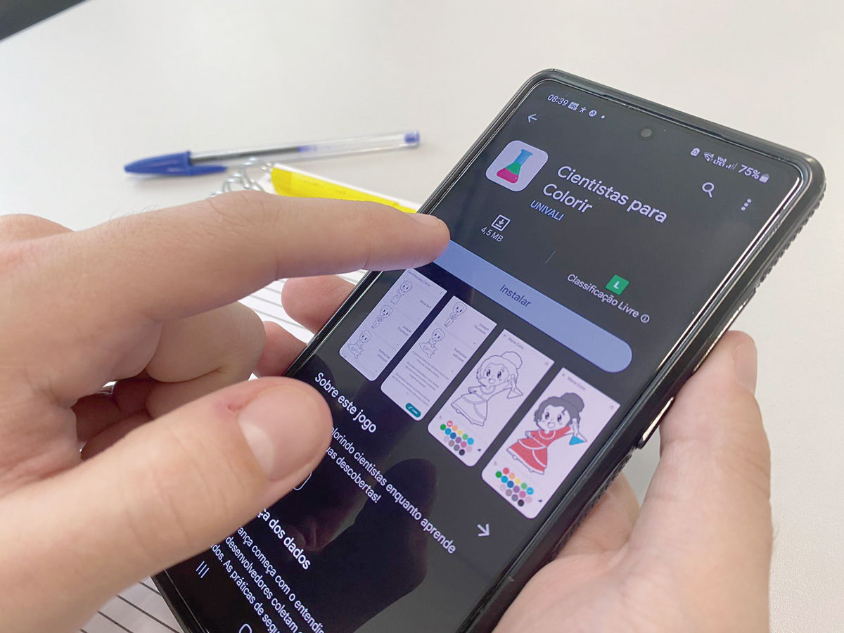 Univali lança aplicativo gratuito  para introduzir crianças à ciência