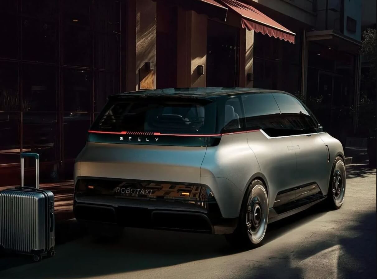Novo robotáxi da Geely funciona 24 horas 