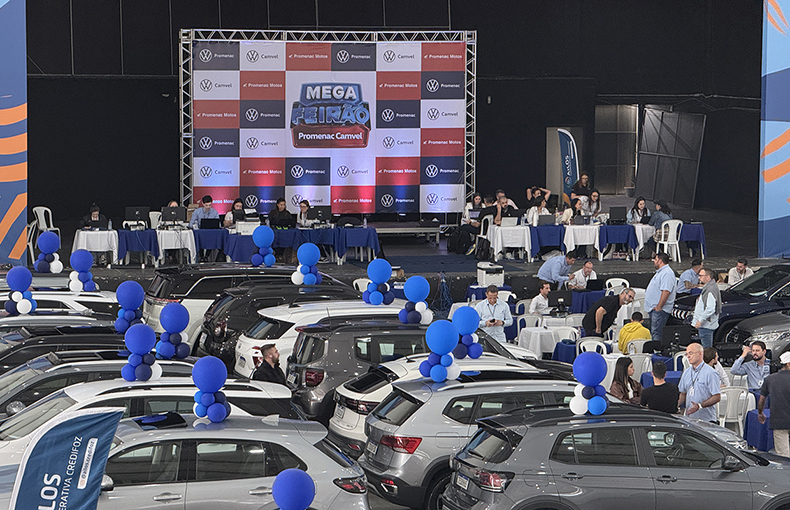 Mega Feirão Promenac Camvel tem ofertas em carros, motos e seminovos em Itajaí